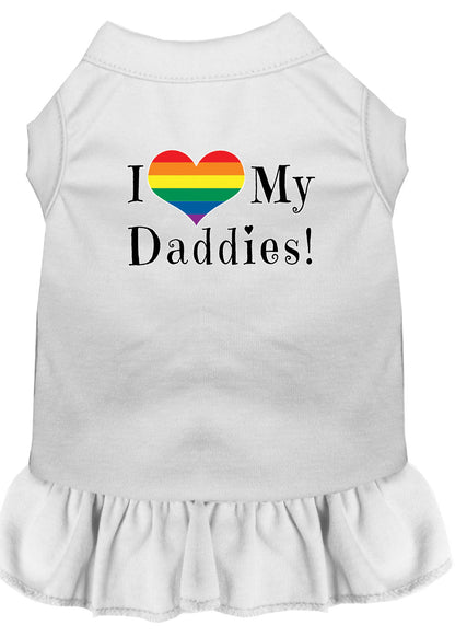 Pet Dress "I Heart My Daddies"