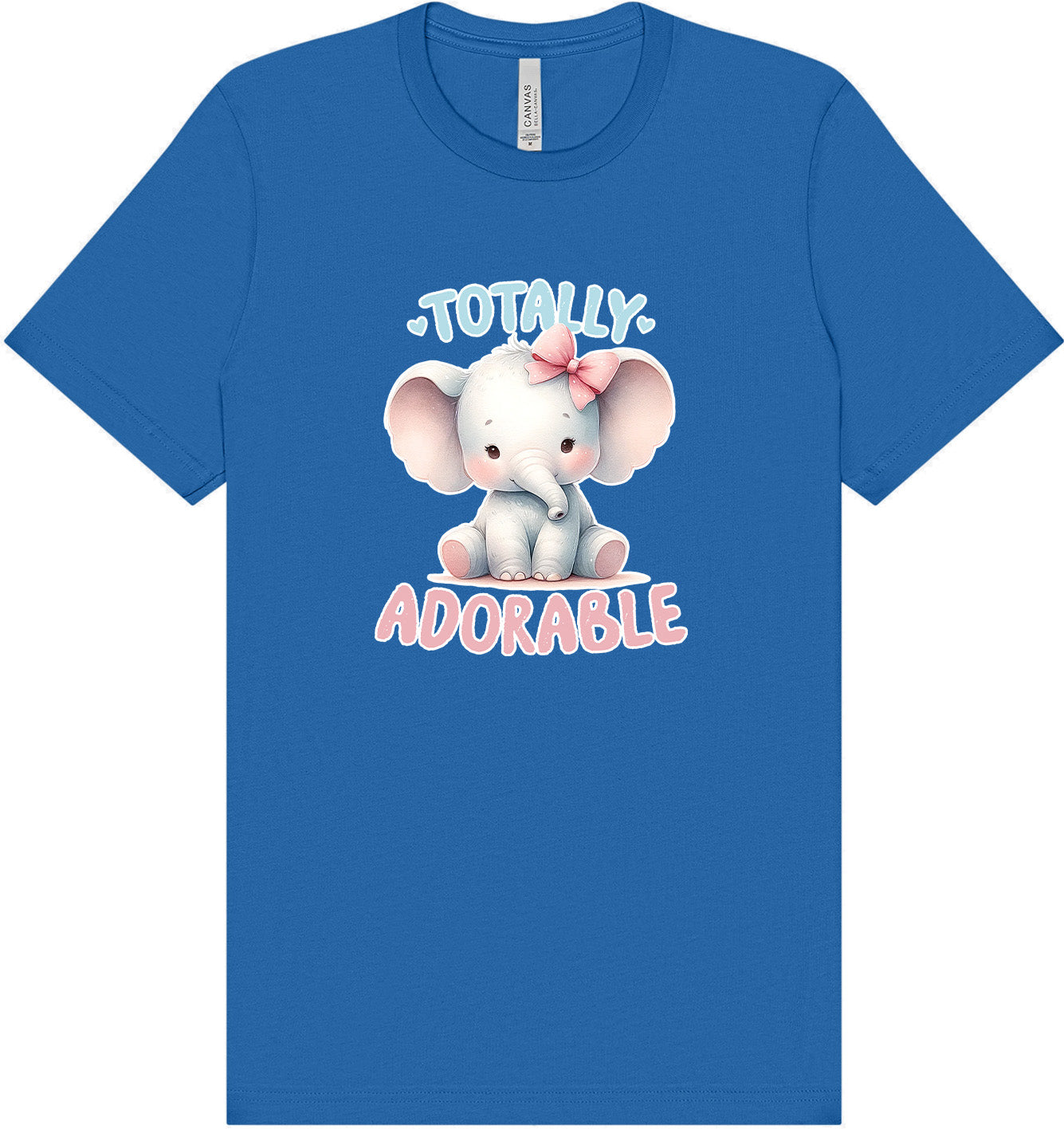Adorable Elephant Adult Bella Canvas Shirt