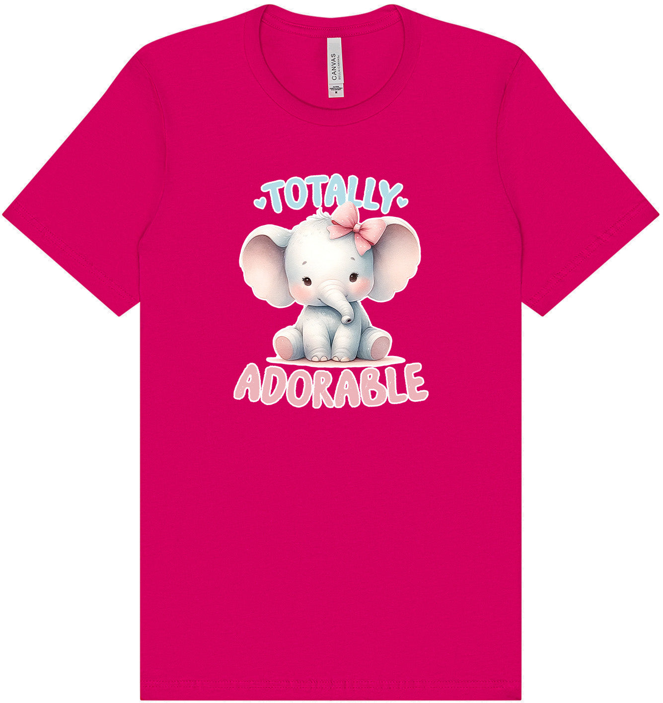 Adorable Elephant Adult Bella Canvas Shirt