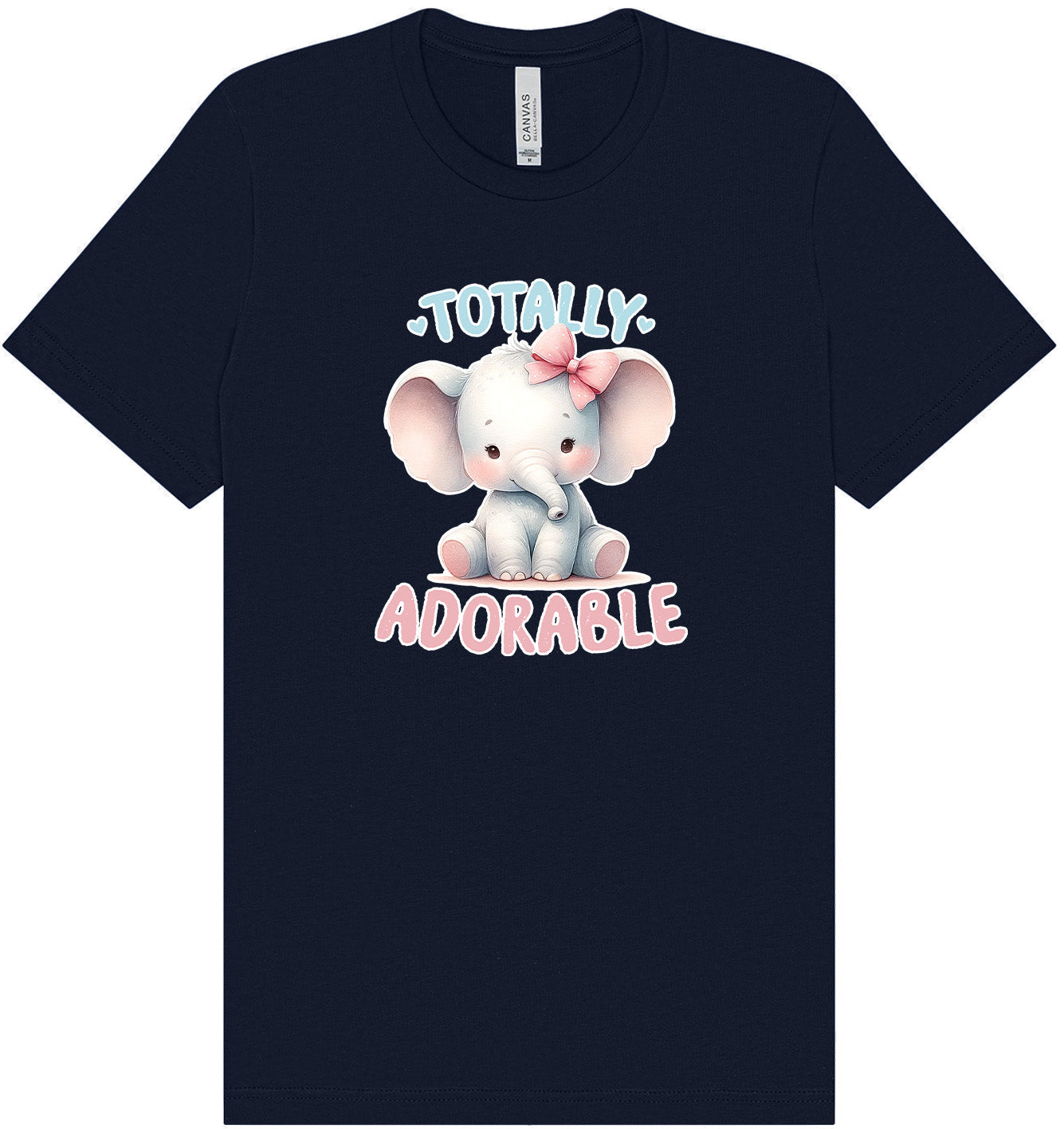 Adorable Elephant Adult Bella Canvas Shirt