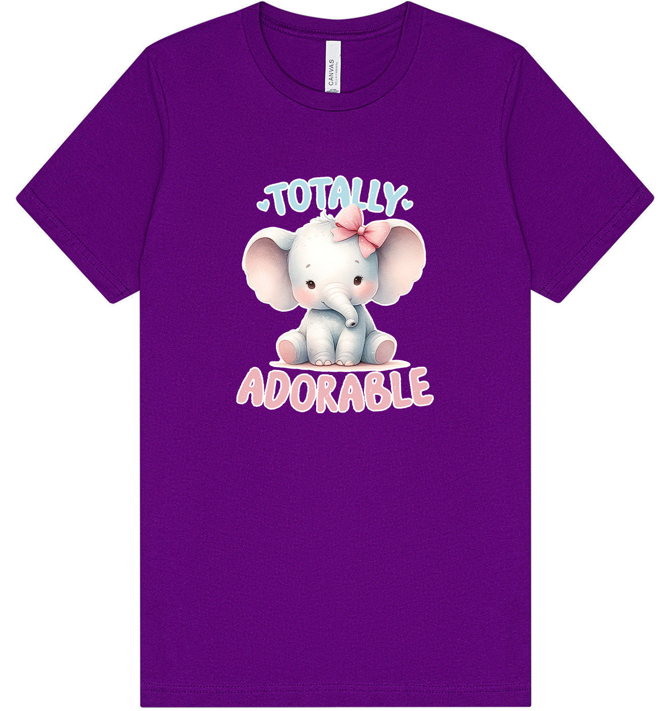 Adorable Elephant Adult Bella Canvas Shirt