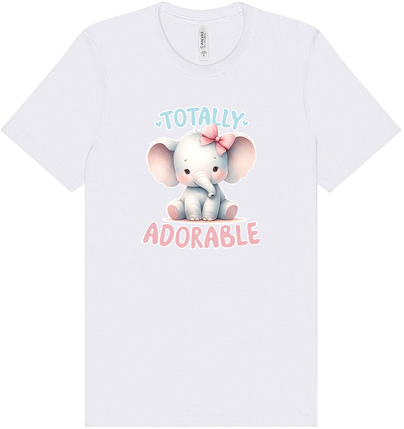 Adorable Elephant Adult Bella Canvas Shirt