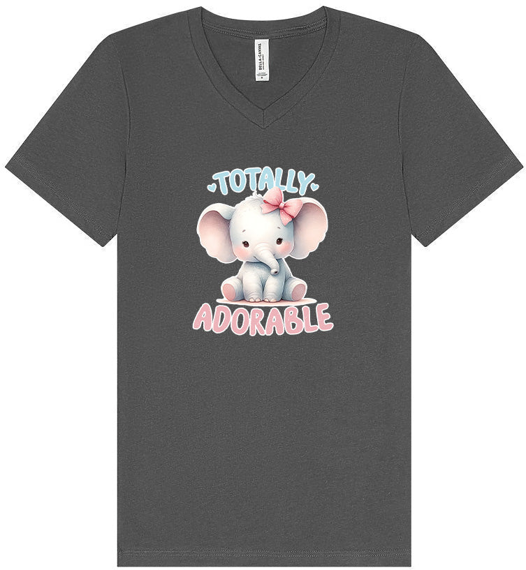 Adorable Elephant Unisex V-Neck Shirt