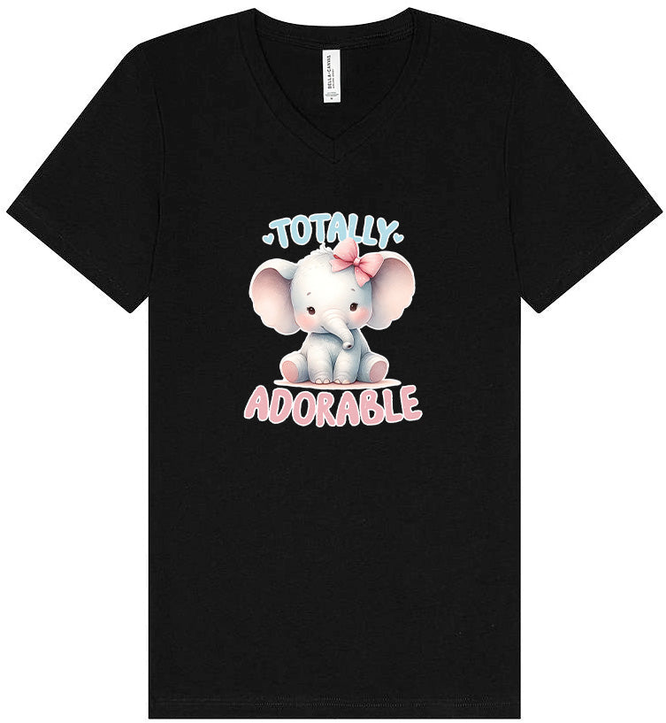 Adorable Elephant Unisex V-Neck Shirt