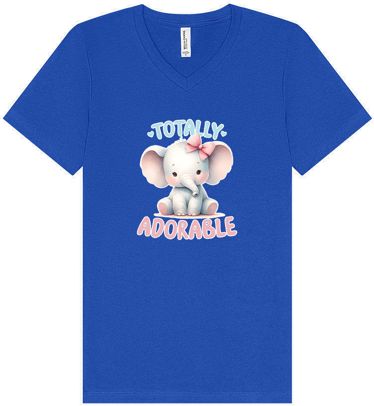 Adorable Elephant Unisex V-Neck Shirt