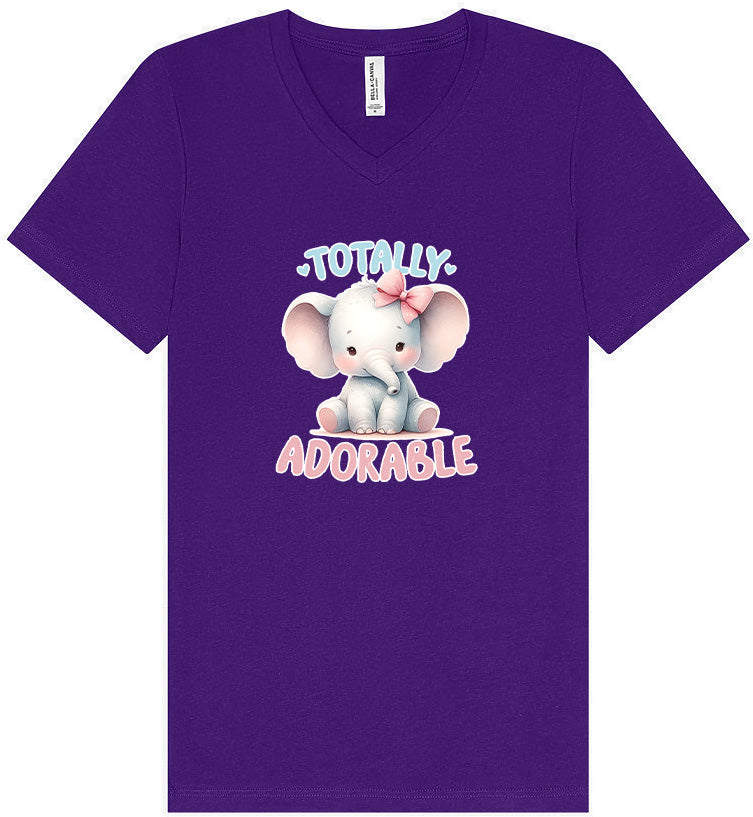 Adorable Elephant Unisex V-Neck Shirt