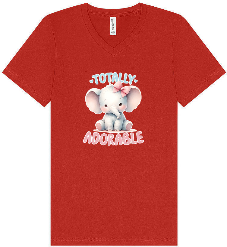 Adorable Elephant Unisex V-Neck Shirt