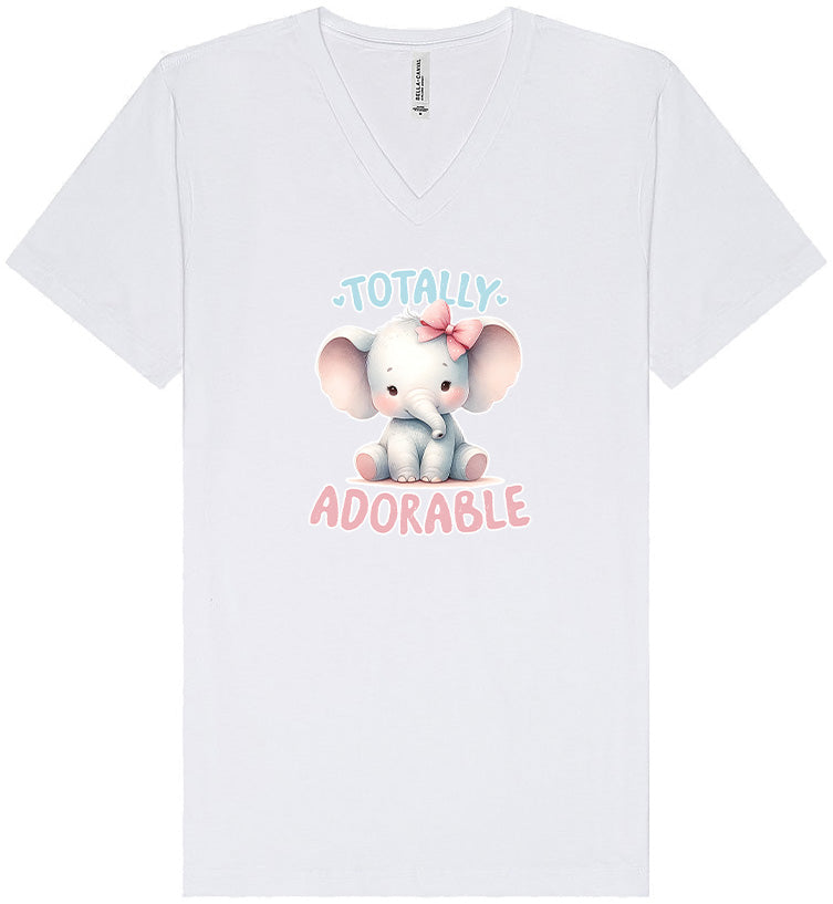 Adorable Elephant Unisex V-Neck Shirt