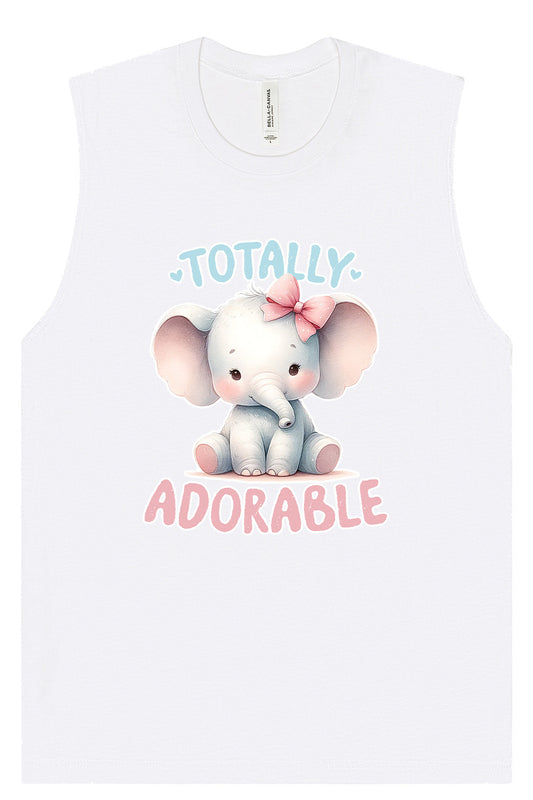 Adorable Elephant Muscle Tank