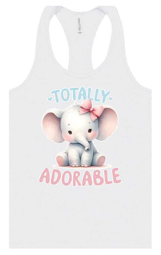 Adorable Elephant Women's Racerback Tank