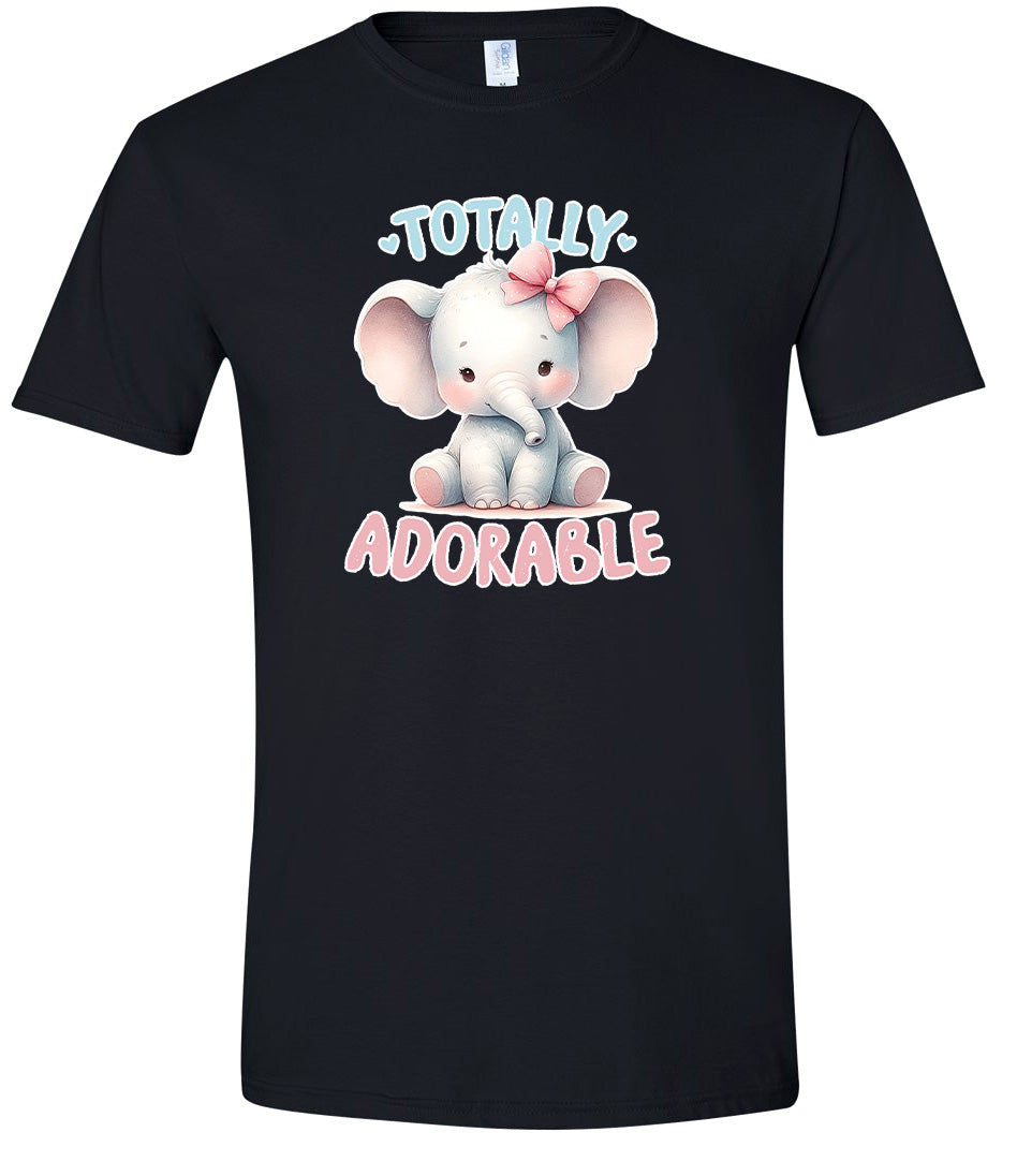 Adorable Elephant Adult Gildan Soft Shirt
