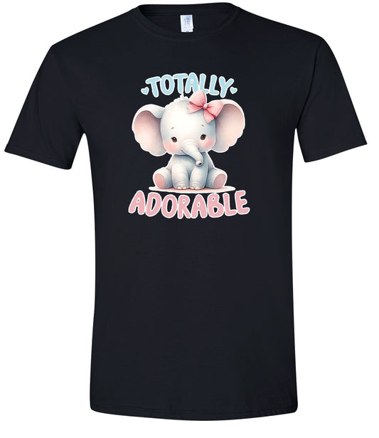 Adorable Elephant Adult Gildan Soft Shirt