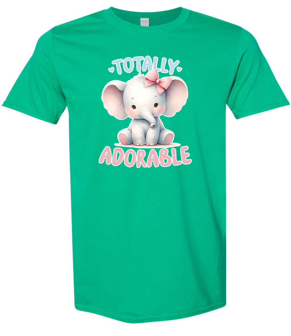 Adorable Elephant Adult Gildan Soft Shirt
