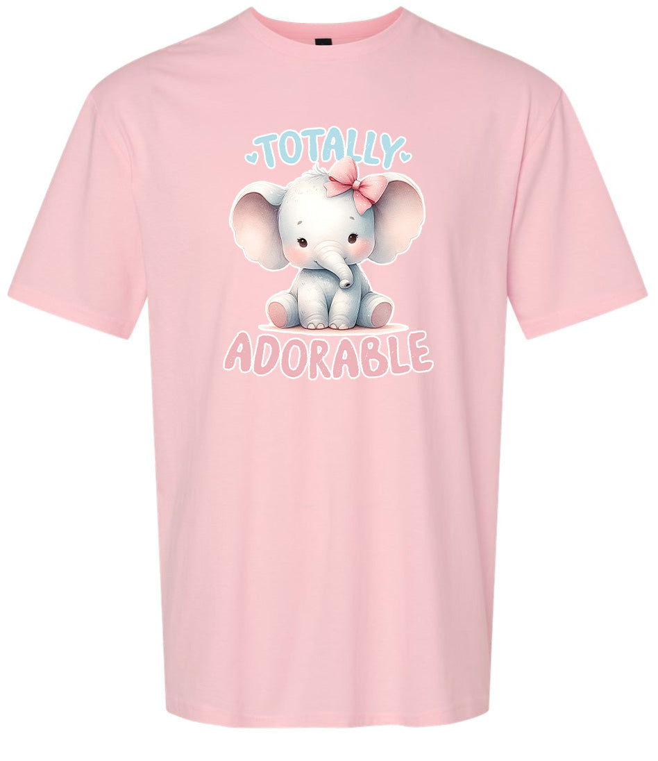 Adorable Elephant Adult Gildan Soft Shirt