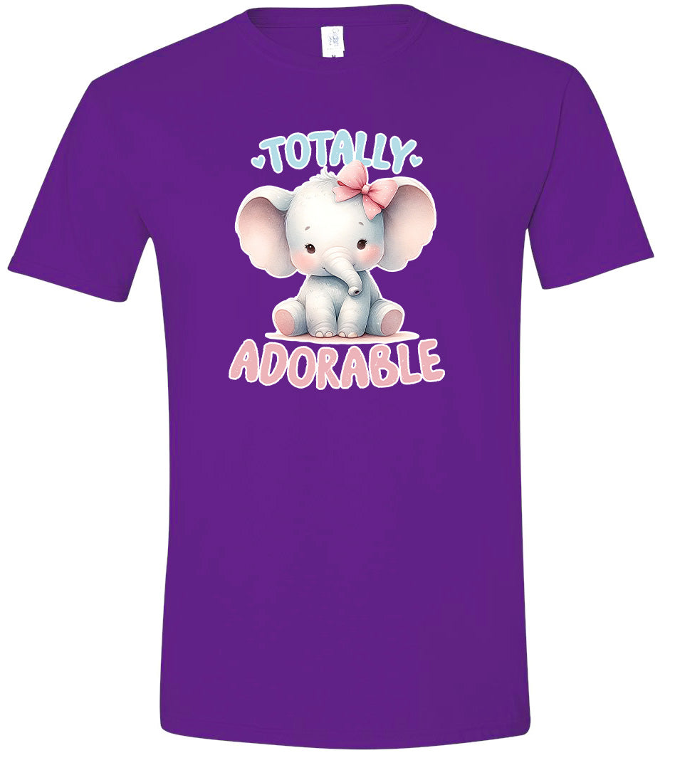 Adorable Elephant Adult Gildan Soft Shirt