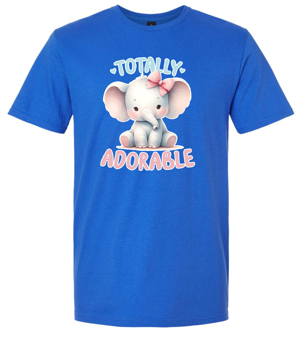 Adorable Elephant Adult Gildan Soft Shirt