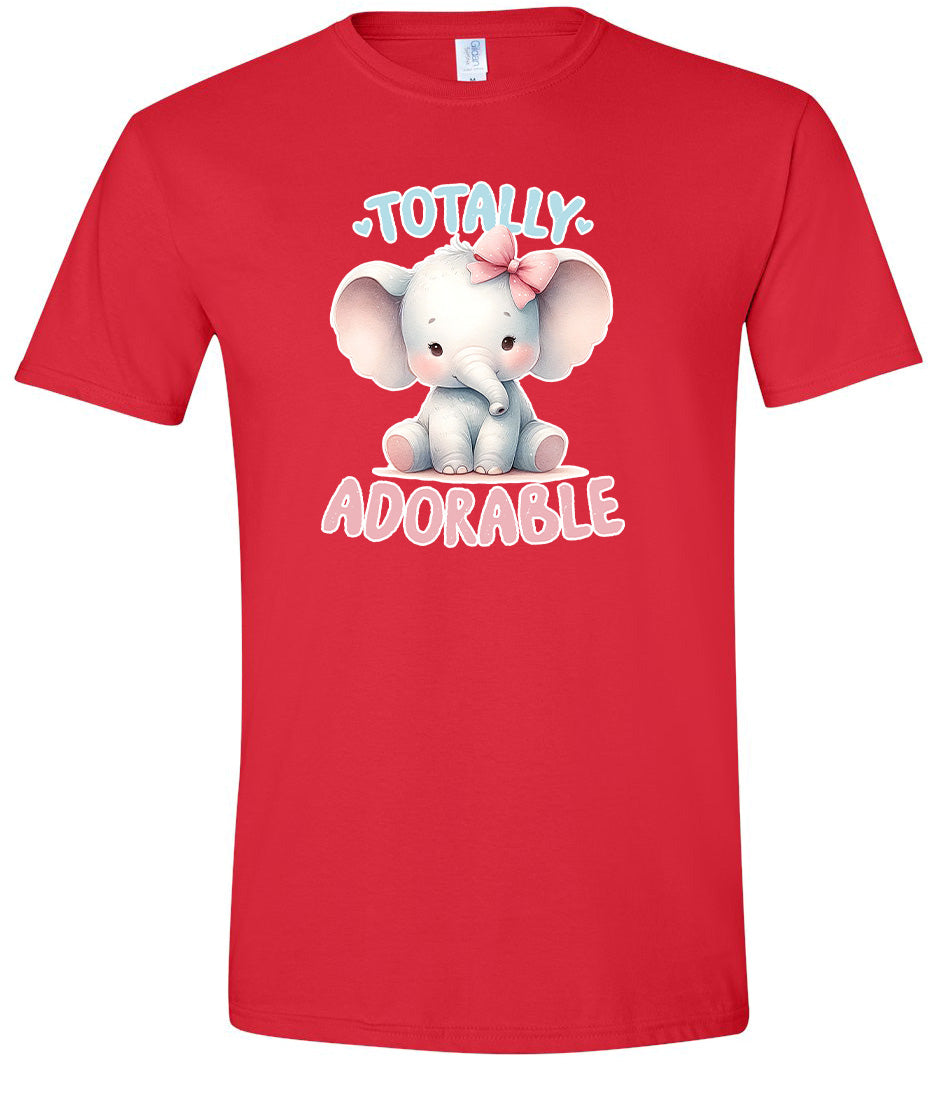Adorable Elephant Adult Gildan Soft Shirt