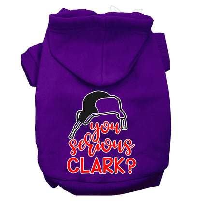 Christmas Pet Hoodie Screen Printed, "You Serious Clark?"