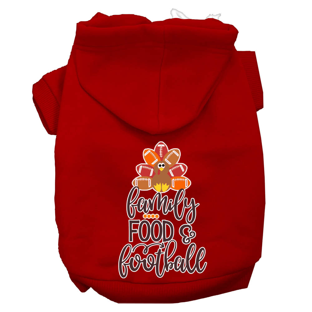 Pet Hoodie "Family, Food, & Football"
