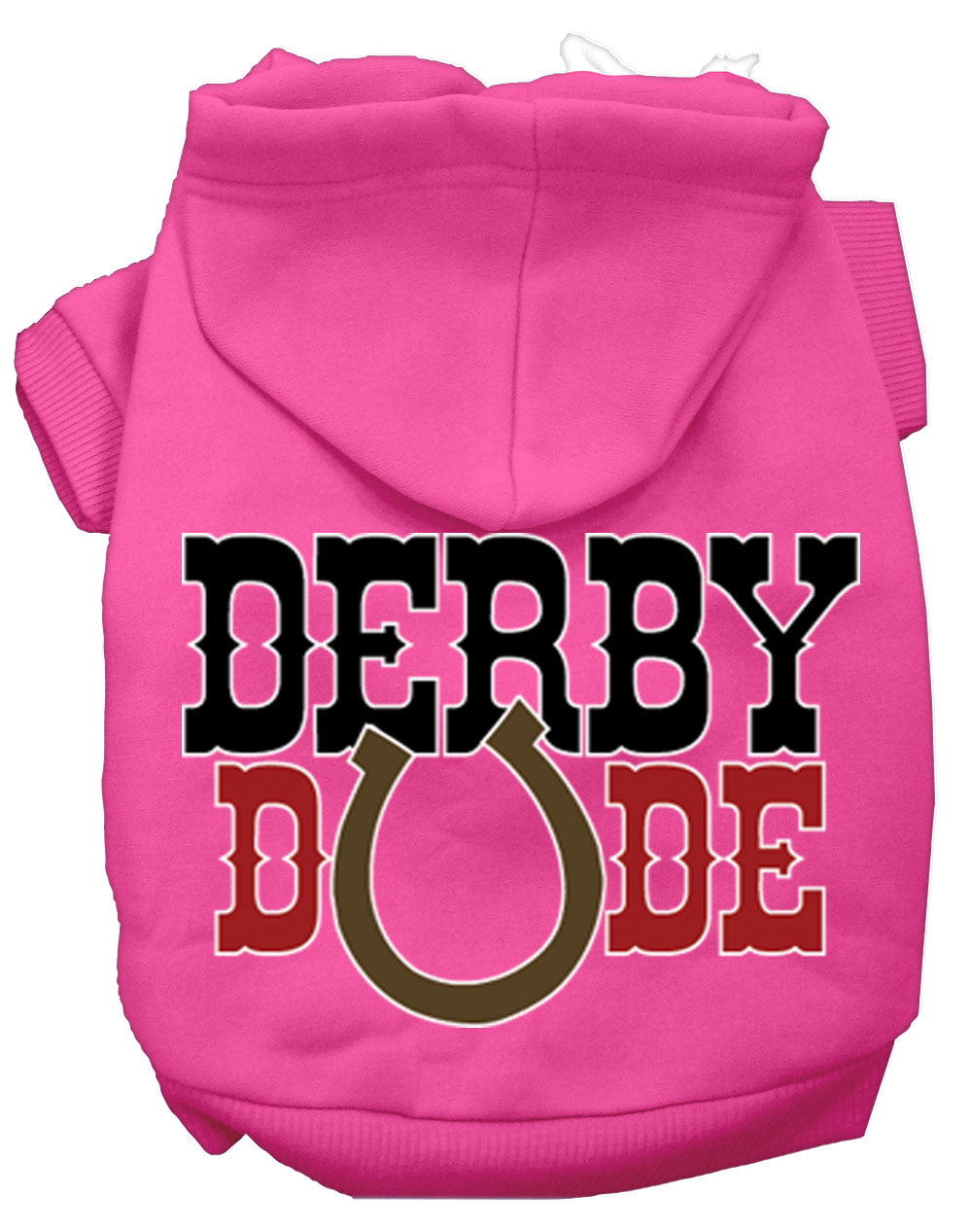 Pet, Dog & Cat Hoodie Screen Printed, "Derby Dude"
