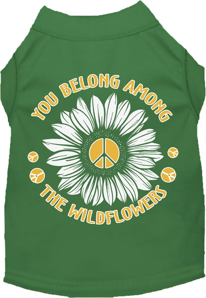 Sweet Cat or Dog Shirt for Pets "Among the Wildflowers"