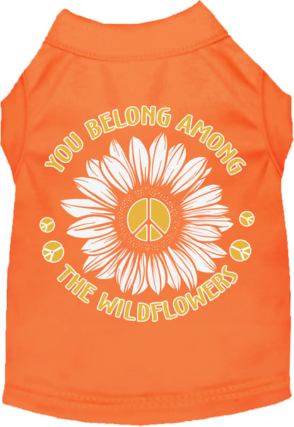 Sweet Cat or Dog Shirt for Pets "Among the Wildflowers"