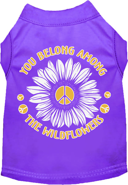 Sweet Cat or Dog Shirt for Pets "Among the Wildflowers"