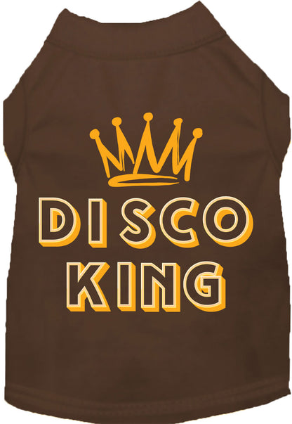 Brown Disco King shirt for pets