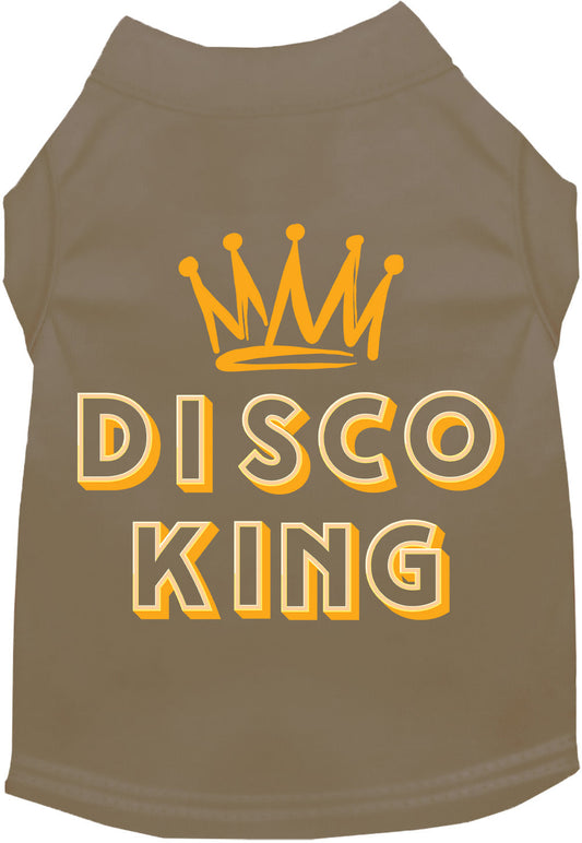 Khaki Disco King shirt for pets