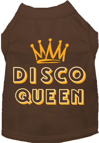 Dark brown Disco Queen shirt for pets