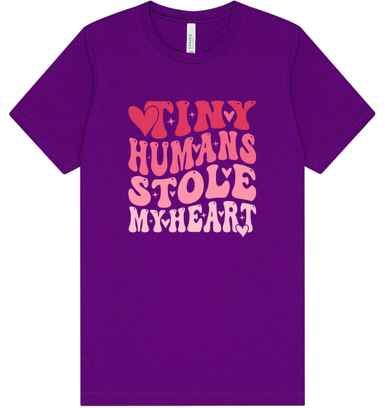 Tiny Humans Stole My Heart Adult Bella Canvas Shirt