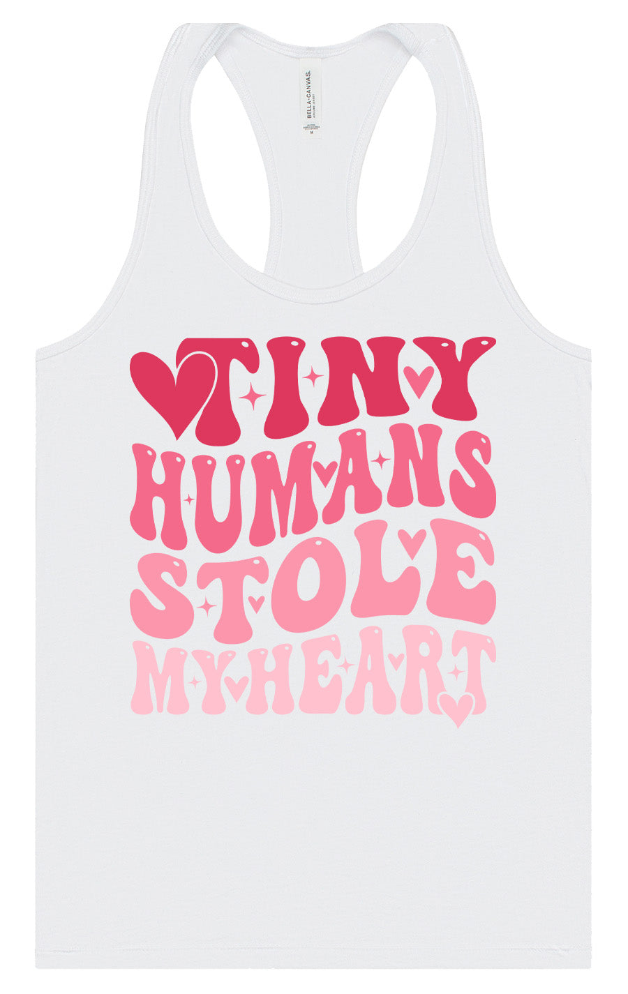 Tiny Humans Stole My Heart Women's Racerback Tank