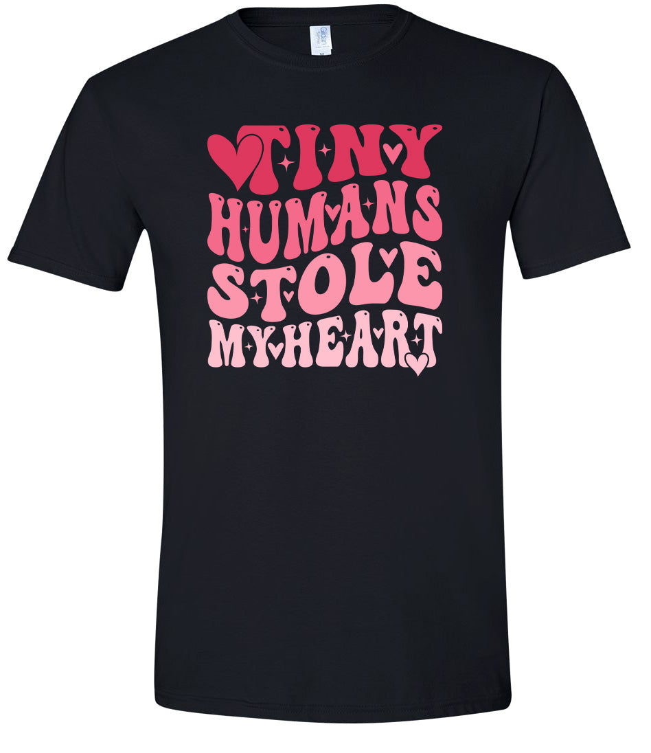 Tiny Humans Stole My Heart Adult Gildan Soft Shirt