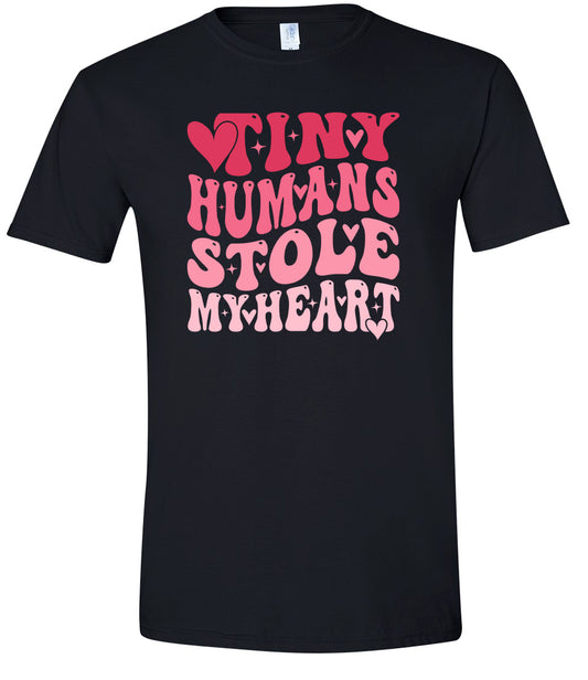 Tiny Humans Stole My Heart Adult Gildan Soft Shirt