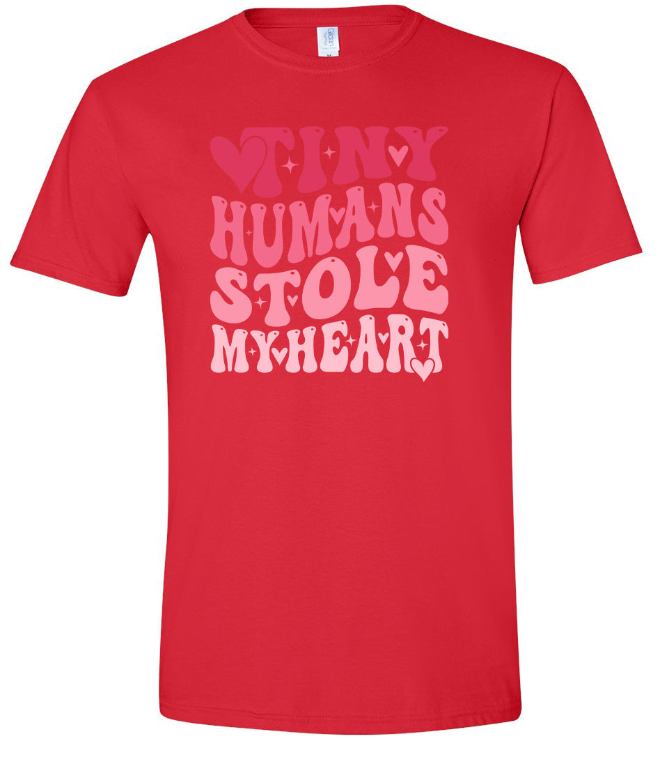 Tiny Humans Stole My Heart Adult Gildan Soft Shirt