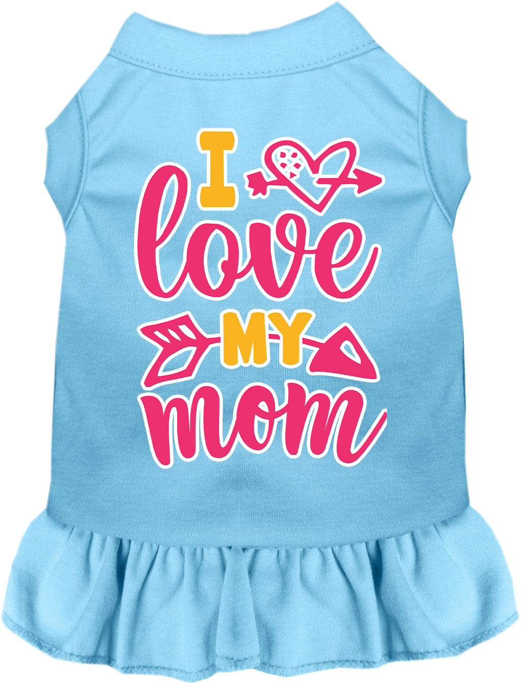 Pink I Love My Mom Pet Dress