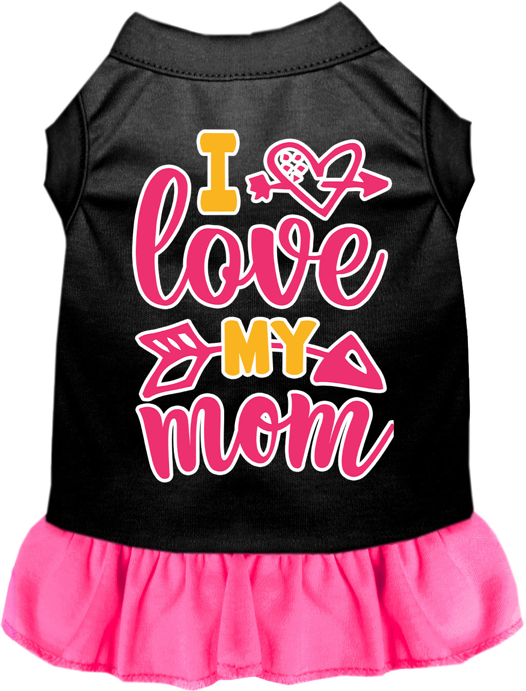 Pink I Love My Mom Pet Dress