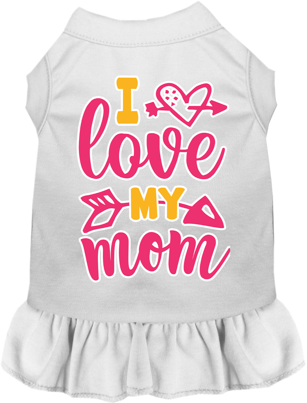 Pink I Love My Mom Pet Dress