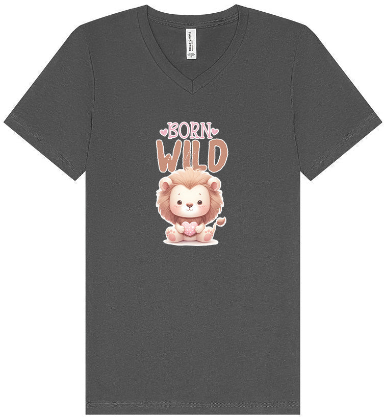 Born Wild Unisex V-Neck Shirt