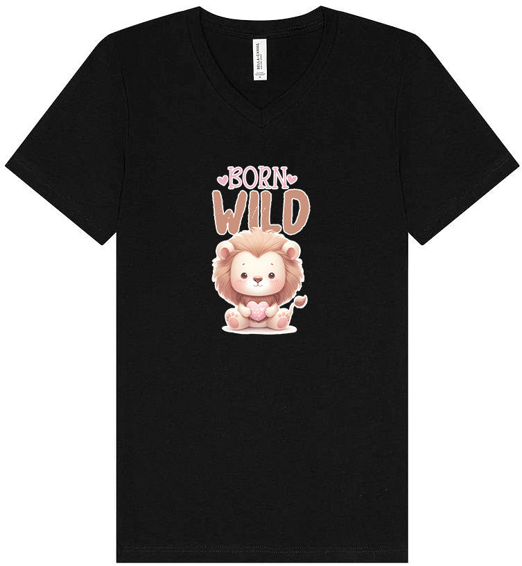 Born Wild Unisex V-Neck Shirt
