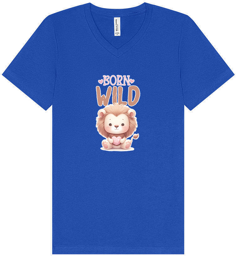 Born Wild Unisex V-Neck Shirt