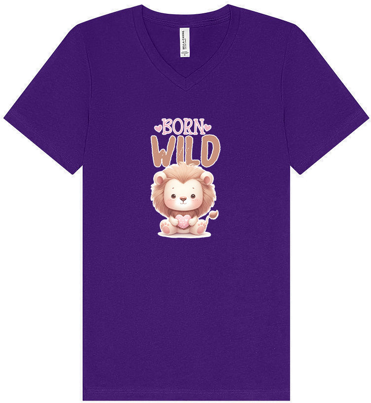 Born Wild Unisex V-Neck Shirt