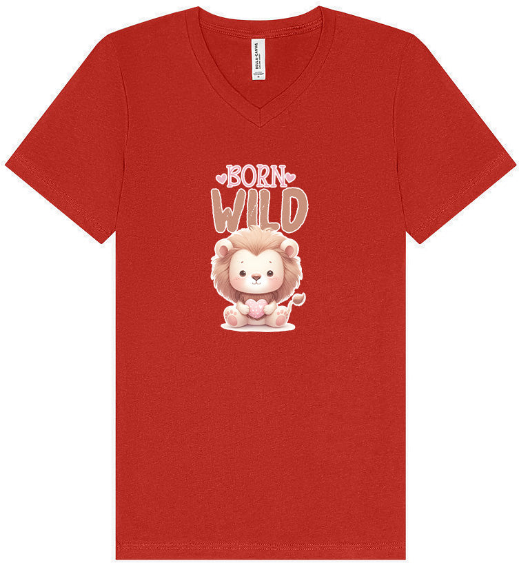 Born Wild Unisex V-Neck Shirt