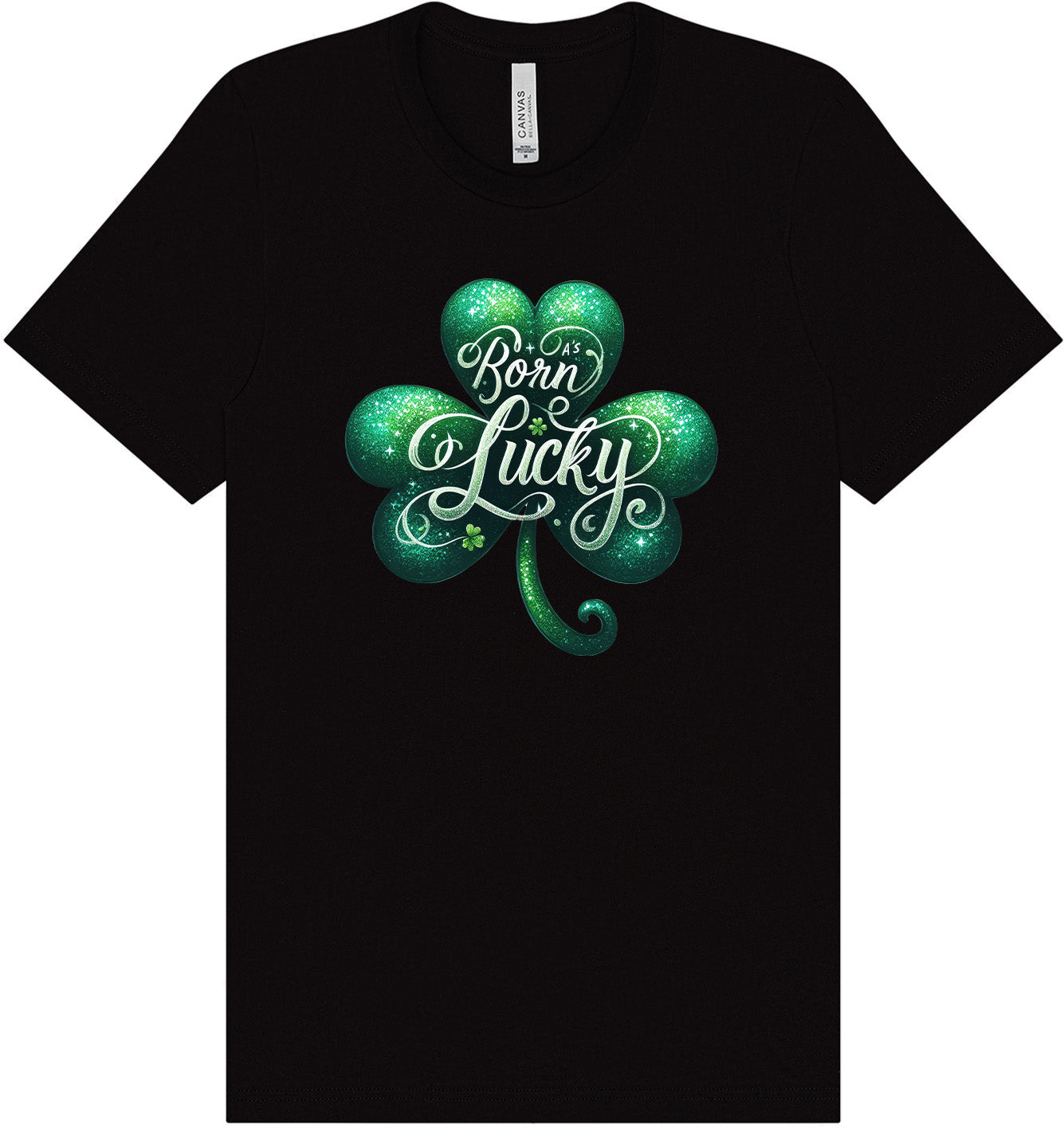 A's Born Lucky Adult Bella Canvas Shirt