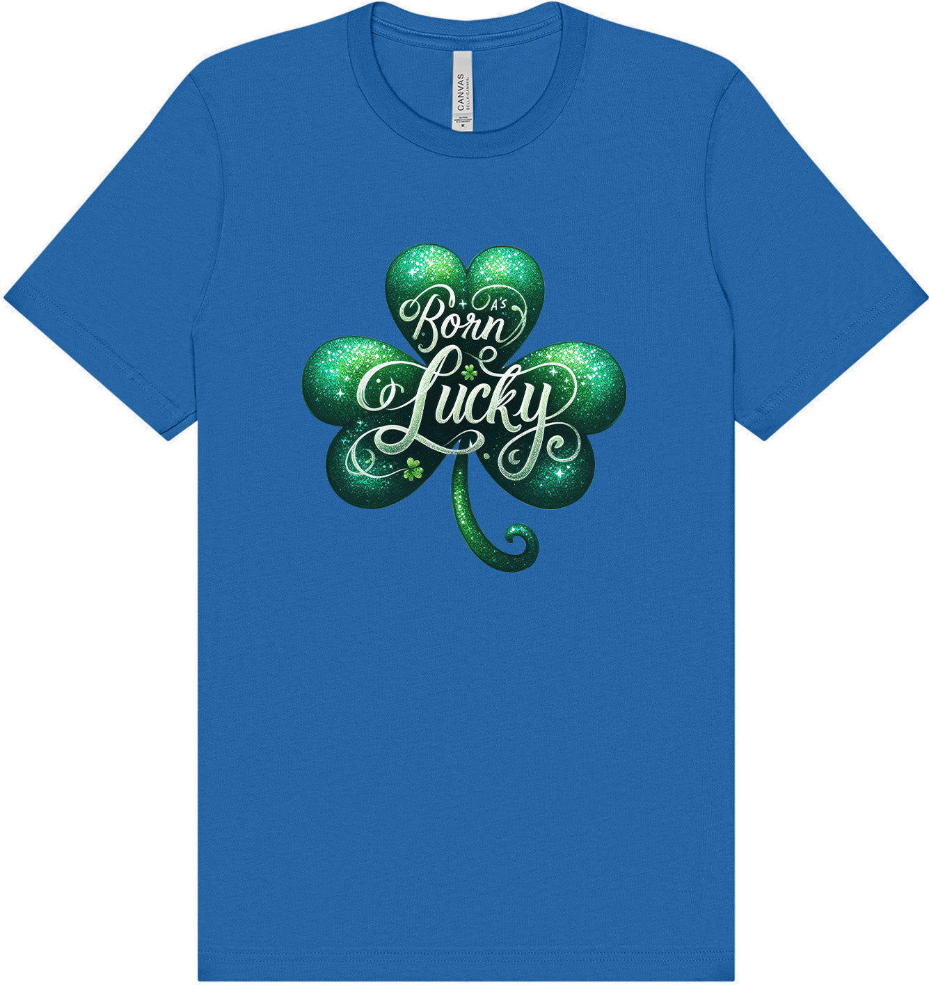 A's Born Lucky Adult Bella Canvas Shirt