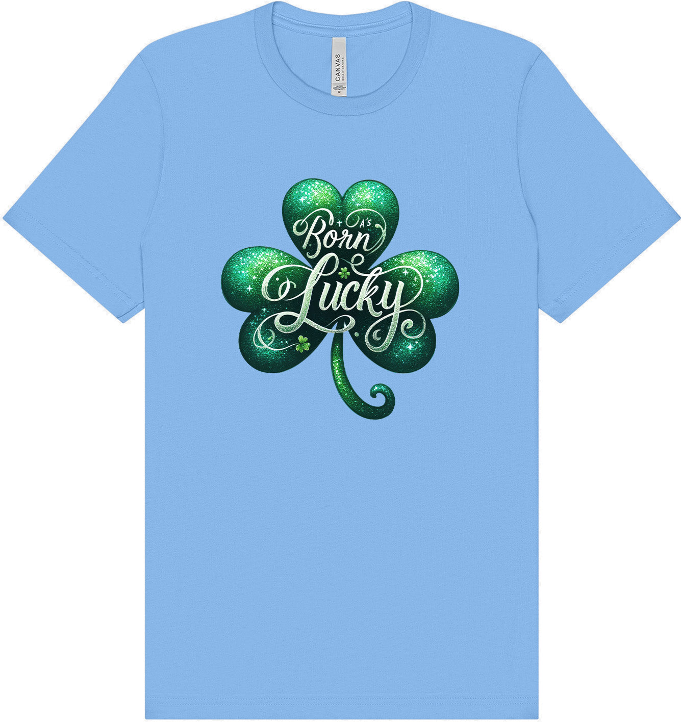 A's Born Lucky Adult Bella Canvas Shirt