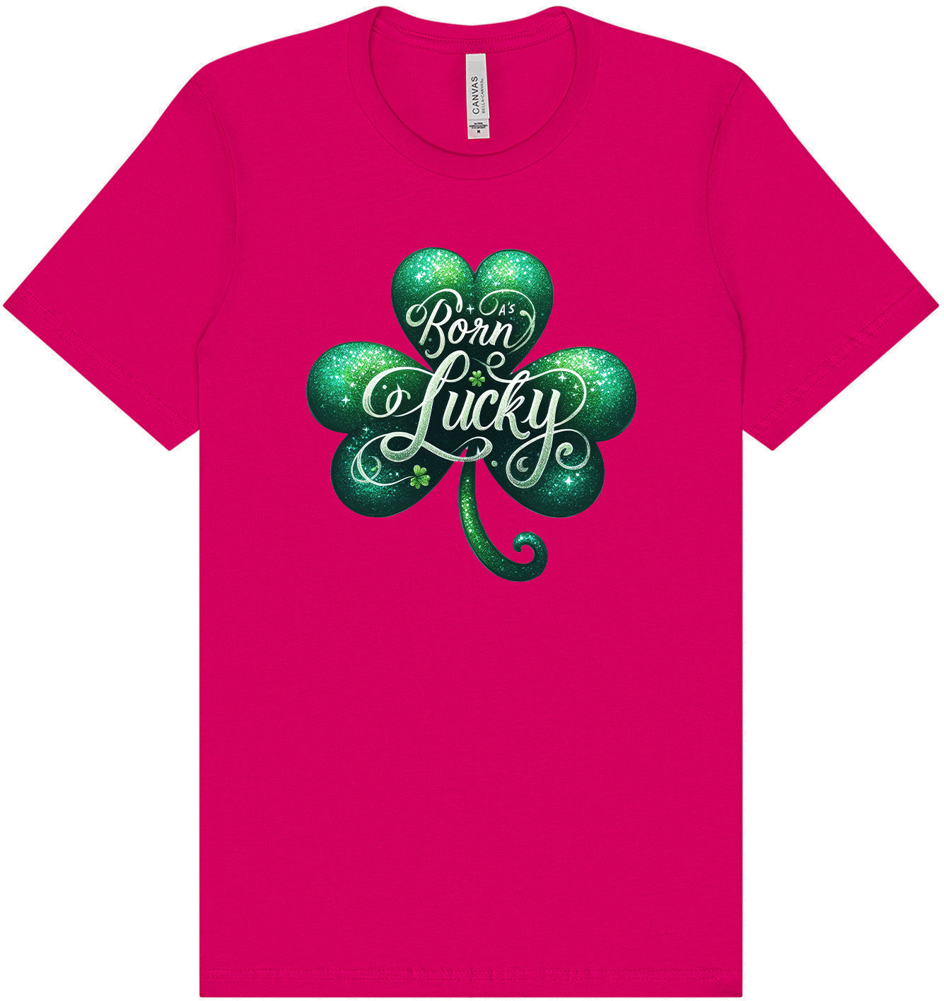 A's Born Lucky Adult Bella Canvas Shirt