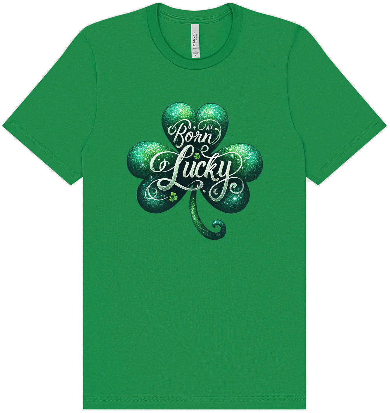 A's Born Lucky Adult Bella Canvas Shirt