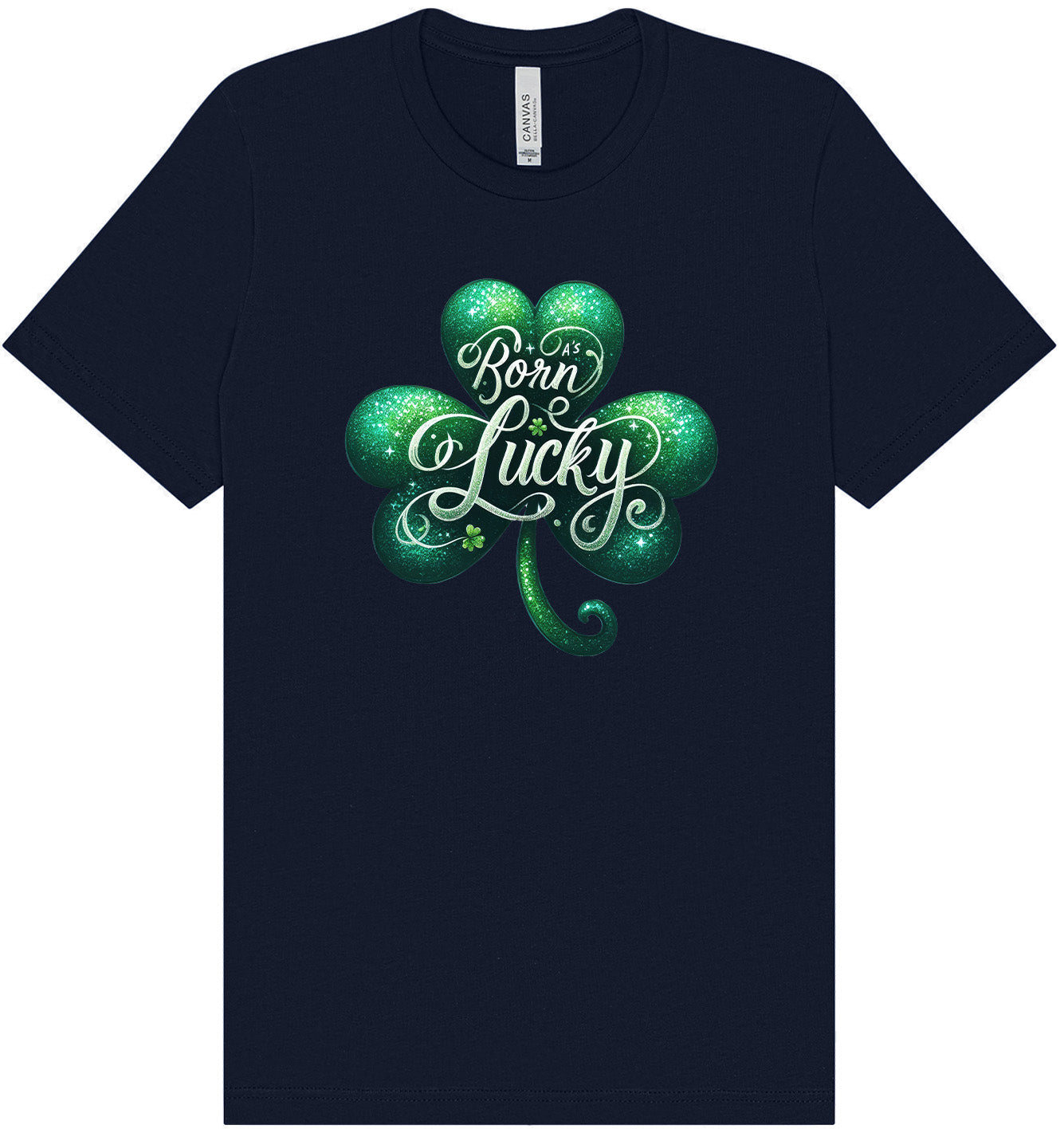 A's Born Lucky Adult Bella Canvas Shirt