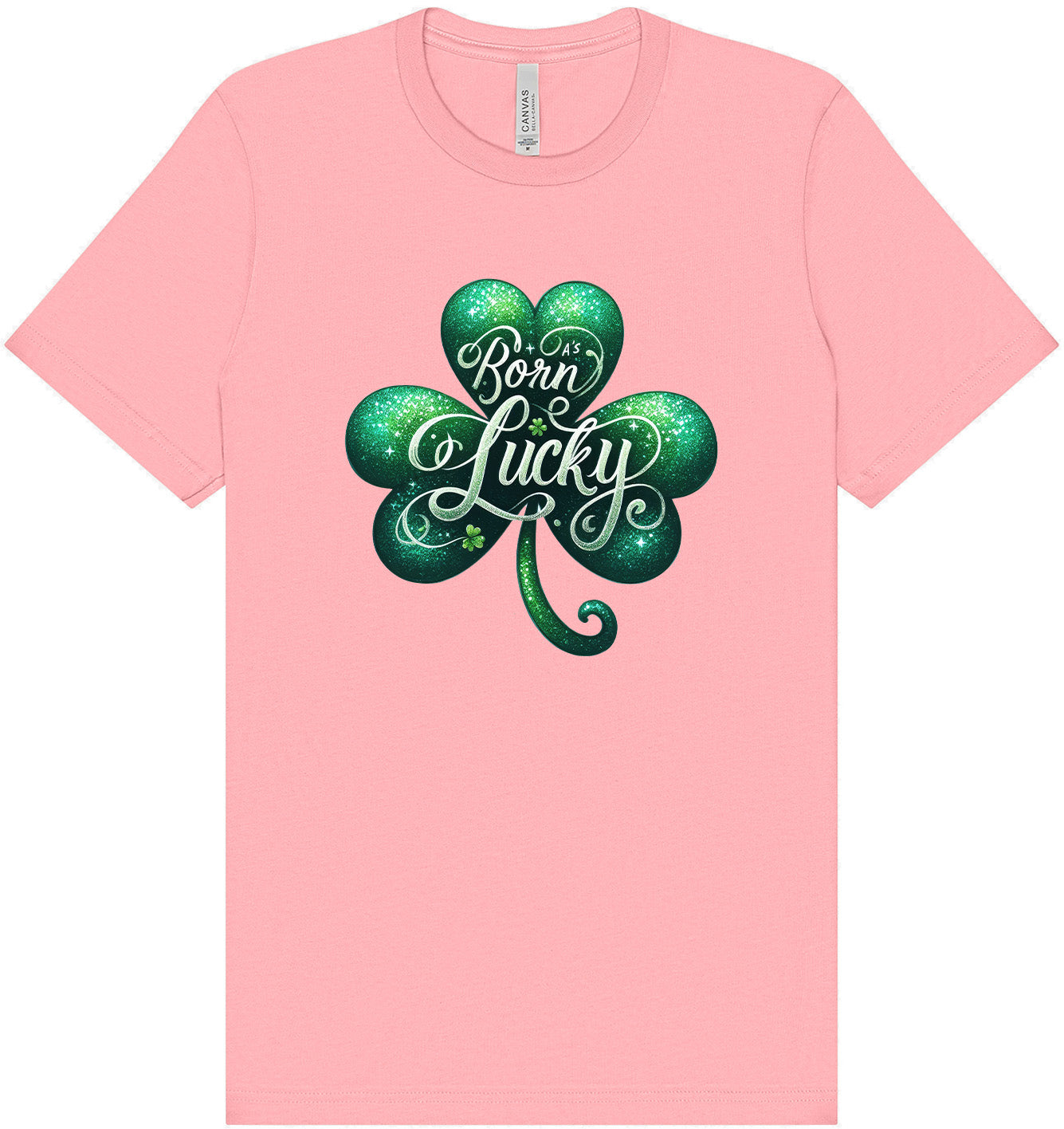 A's Born Lucky Adult Bella Canvas Shirt